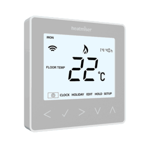 Heatmiser neoStat V2 Smart Control - Platinum Silver The Underfloor Heating Company