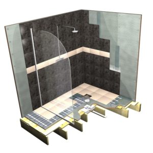 Wet Room System with Offset Drain The Underfloor Heating Company