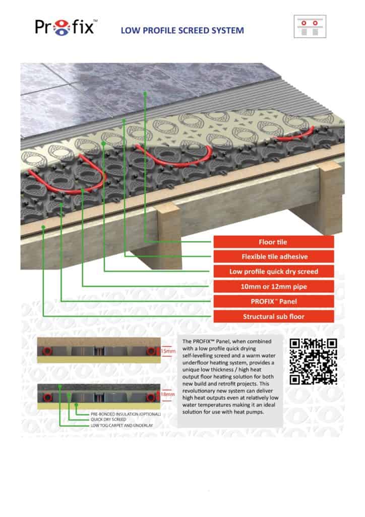 LOW PROFILE SCREED SUSPENDED FLOOR