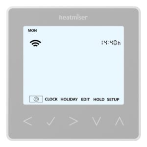 Heatmiser neoStat HW Hot Water Programmer - Platinum Silver The Underfloor Heating Company