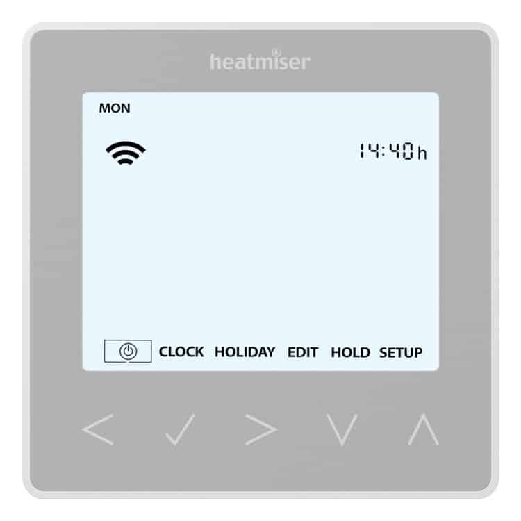 Heatmiser neoStat HW Hot Water Programmer – Platinum Silver