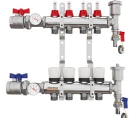 the underfloor heating company 4 port manifold complete kit