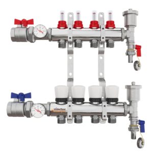 the underfloor heating company 4 port manifold complete kit