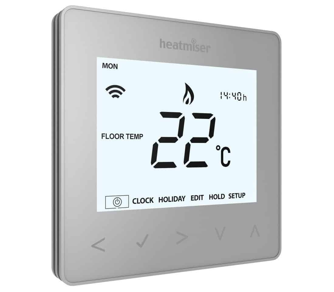 Heatmiser neoAir Wireless Smart Control – Platinum Silver
