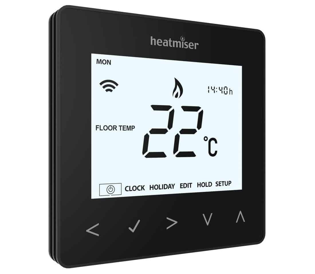 Heatmiser neoAir Thermostat – Sapphire Black (Smart Home)