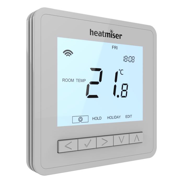 Heatmiser neoAir V3 Wireless Smart Control – Platinum Silver
