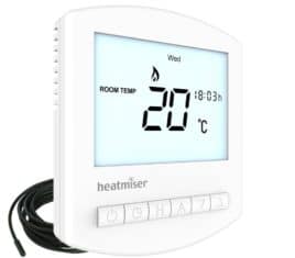 Heatmiser Slimline E V2 Thermostat The Underfloor Heating Company