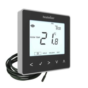 Heatmiser NeoStat-E V2 Black the underfloor heating company