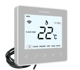 Heatmiser neoStat-E Silver the underfloor heating company