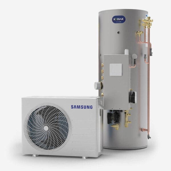 Samsung 5kW Air Source Heat Pump & Joule Kodiak Pre Plumbed Cylinder