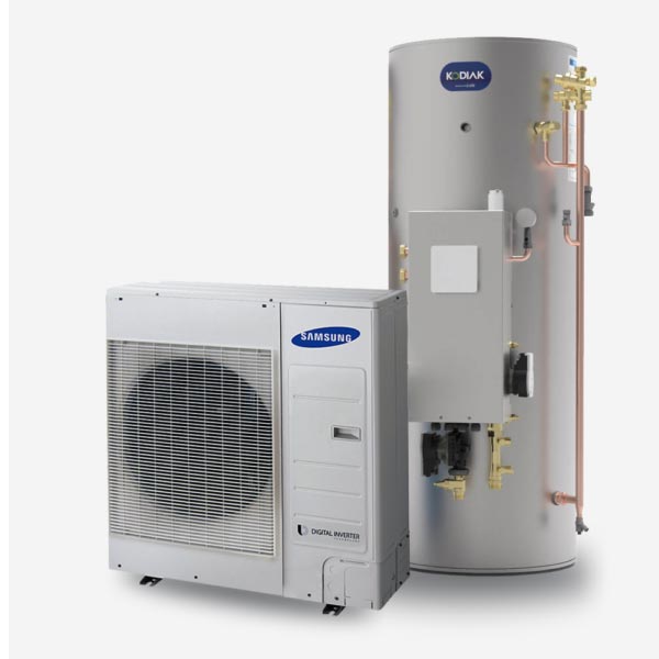 Samsung 8kW Air Source Heat Pump & Joule Kodiak Pre Plumbed Cylinder