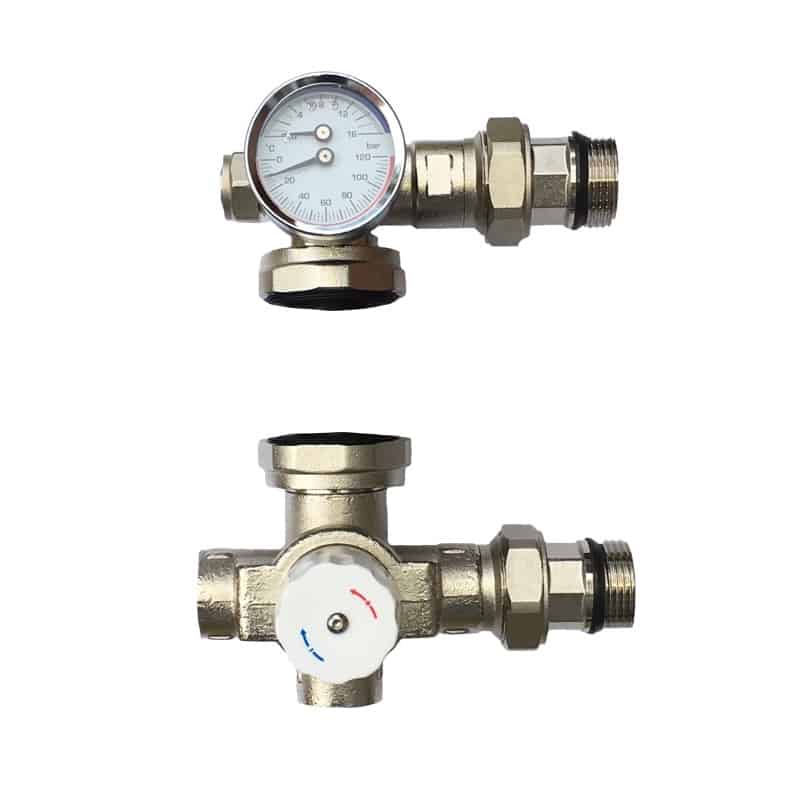 Underfloor heating thermostatic mixing valve