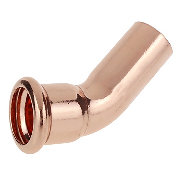 15mm Copper Press Street Elbow 45º