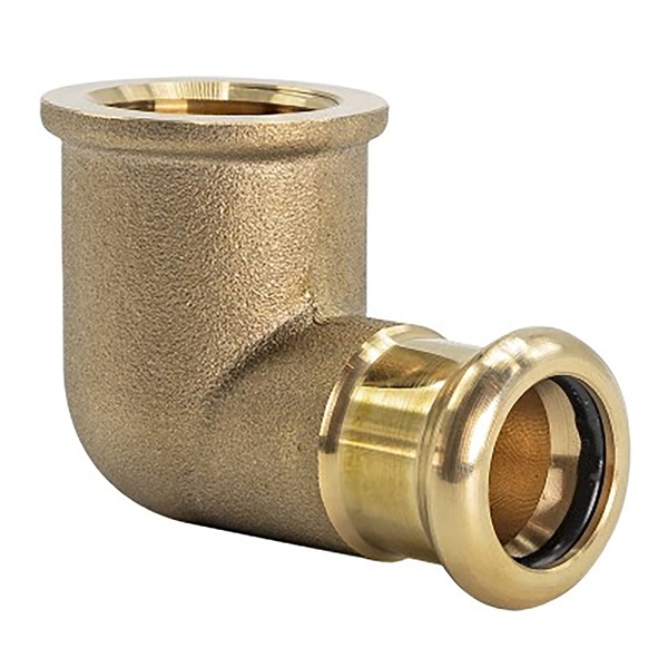 22mm x 3/4″ Copper Press Female Elbow 90º