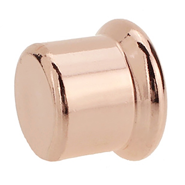 28mm Copper Press Stop End