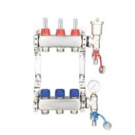 Stainless Steel Underfloor Heating Manifold - 3 Port Manifold