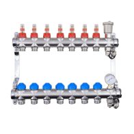 7 port auto balancing underfloor heating manifold the underfloor heating company